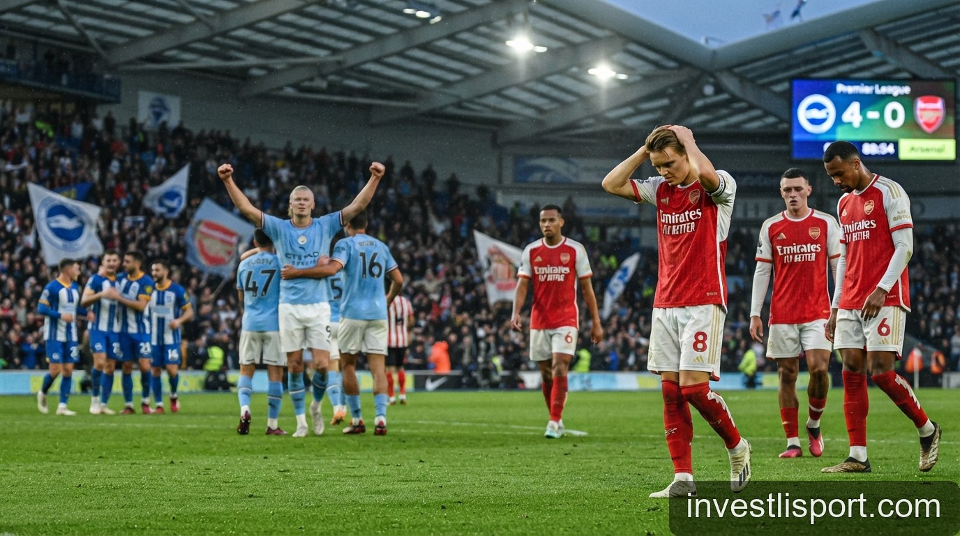Ngoại hạng Anh vòng 5: Arsenal sụp đổ, Man City độc chiếm ngôi đầu